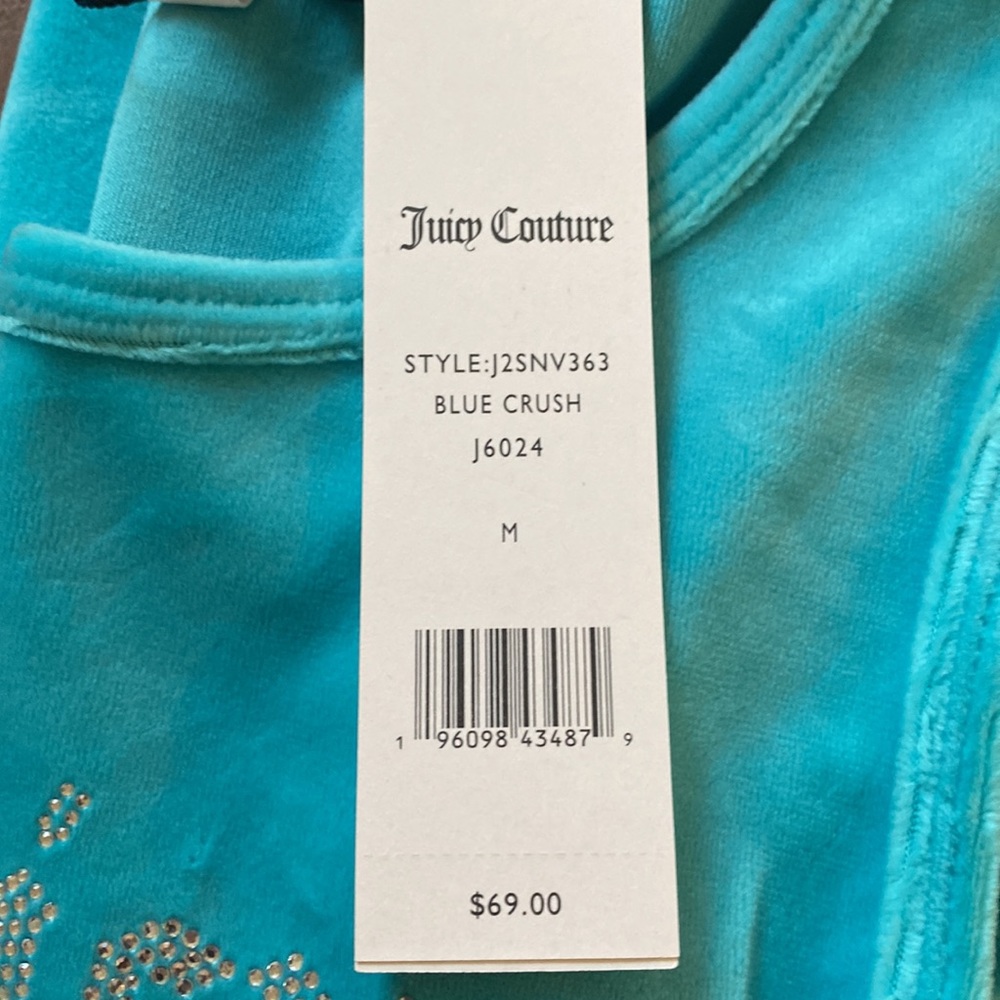 NWT Juicy Couture Racerback Crop Tank - Picture 6 of 6